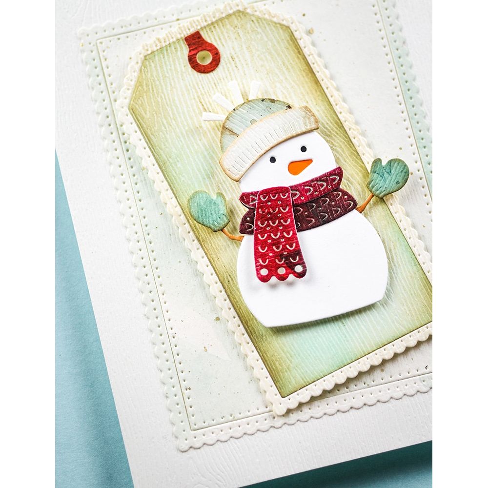 Poppy Stamps Scalloped Pinpoint Frames Dies 2751 tag