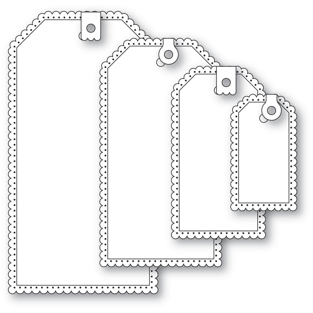 Poppy Stamps Scalloped Pinpoint Tags Dies 2740 – Simon Says Stamp