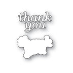 Poppy Stamps Thank You Tender Script Dies 2776 outline
