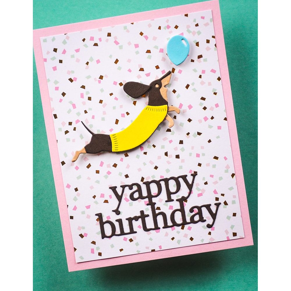 Poppy Stamps Yappy Birthday Die 2734 birthday