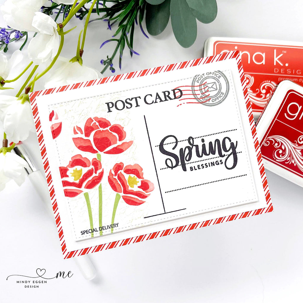 Gina K Designs Post Cards and More Clear Stamps gkd218 Spring Blessings | color-code:ALT03