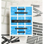 Simon Says Stamp Postage Collage Cover Wafer Dies 1144sd DieCember Friend Card | color-code:ALT05
