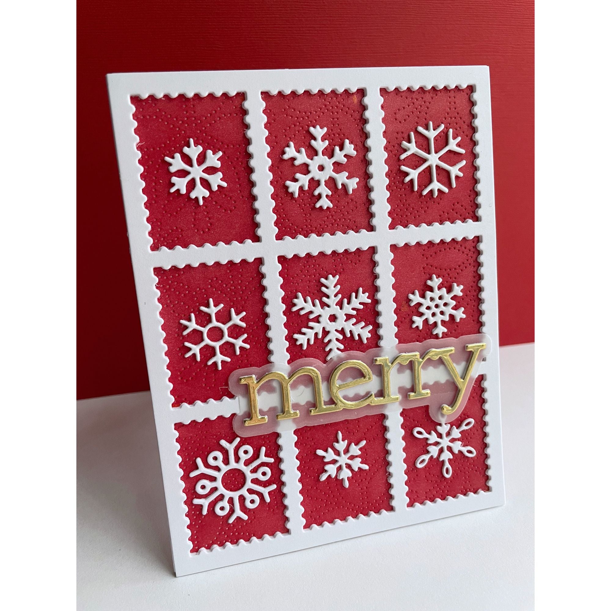Simon Says Stamp Postage Collage Cover Wafer Dies 1144sd DieCember Christmas Card | color-code:ALT06