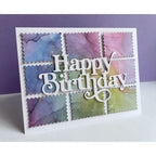 Simon Says Stamp Postage Collage Cover Wafer Dies 1144sd DieCember Birthday Card | color-code:ALT07