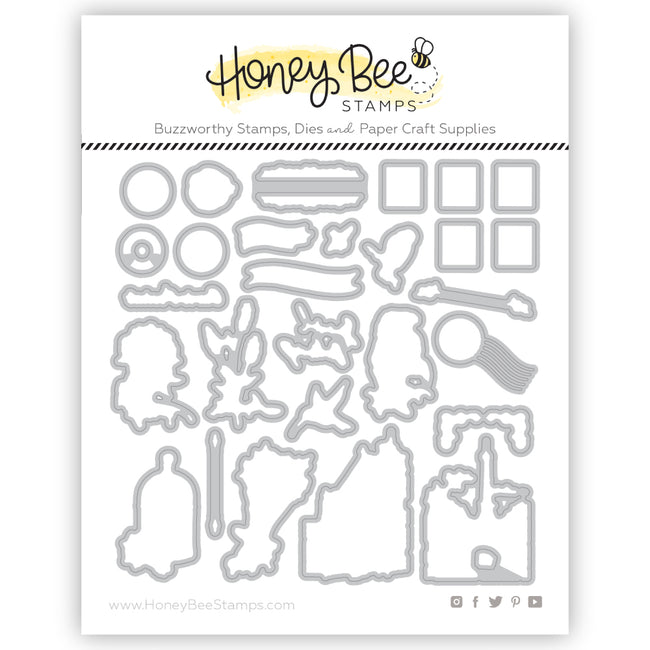 Honey Bee Postmarked Dies hbds-520 Detailed Product View