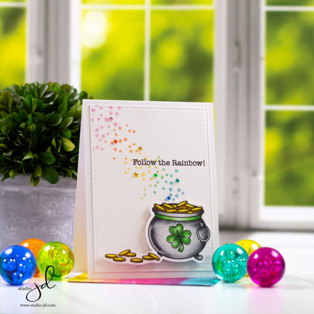 Simon Says Stamp Pot o' Gold Wafer Dies 1023sdc Splendor St. Patrick's Day Card | color-code:ALT03