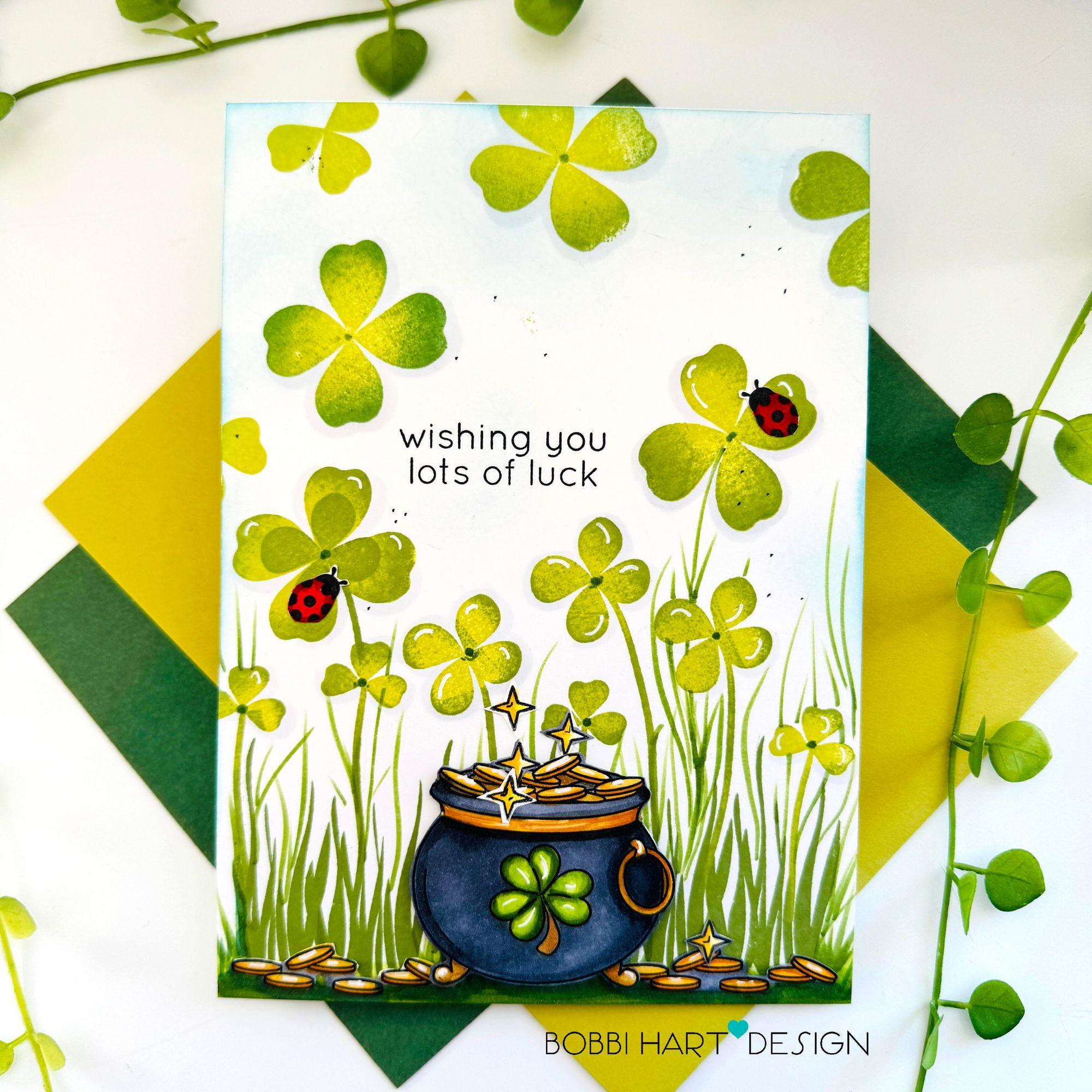 Simon Says Clear Stamps Pot o' Gold 1019ssc Splendor Luck Card | color-code:ALT01