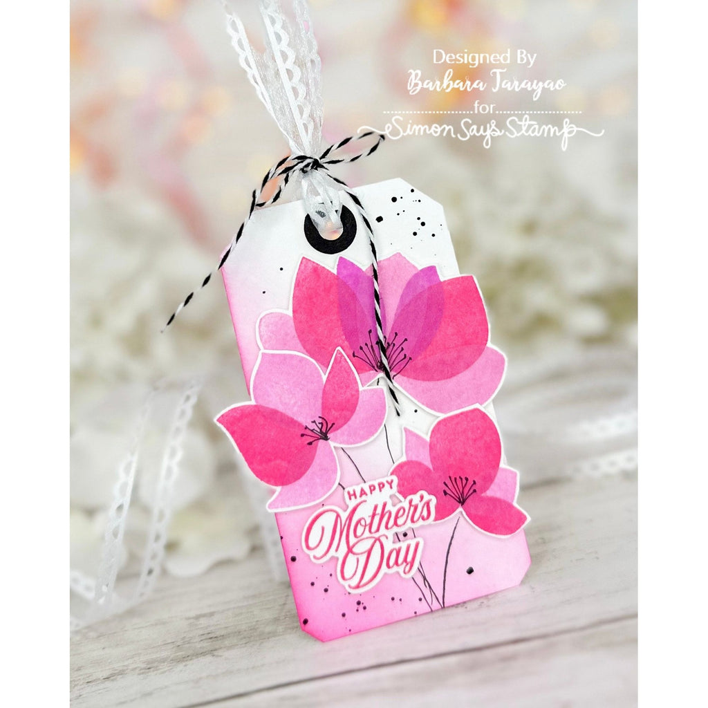Simon Says Clear Stamps Pretty Petals 2033ssc Be Bold Mother's Day Tag | color-code:ALT04