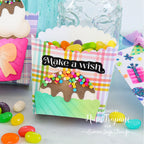 Pretty Pink Posh Bright Rainbow Clay Confetti make a wish