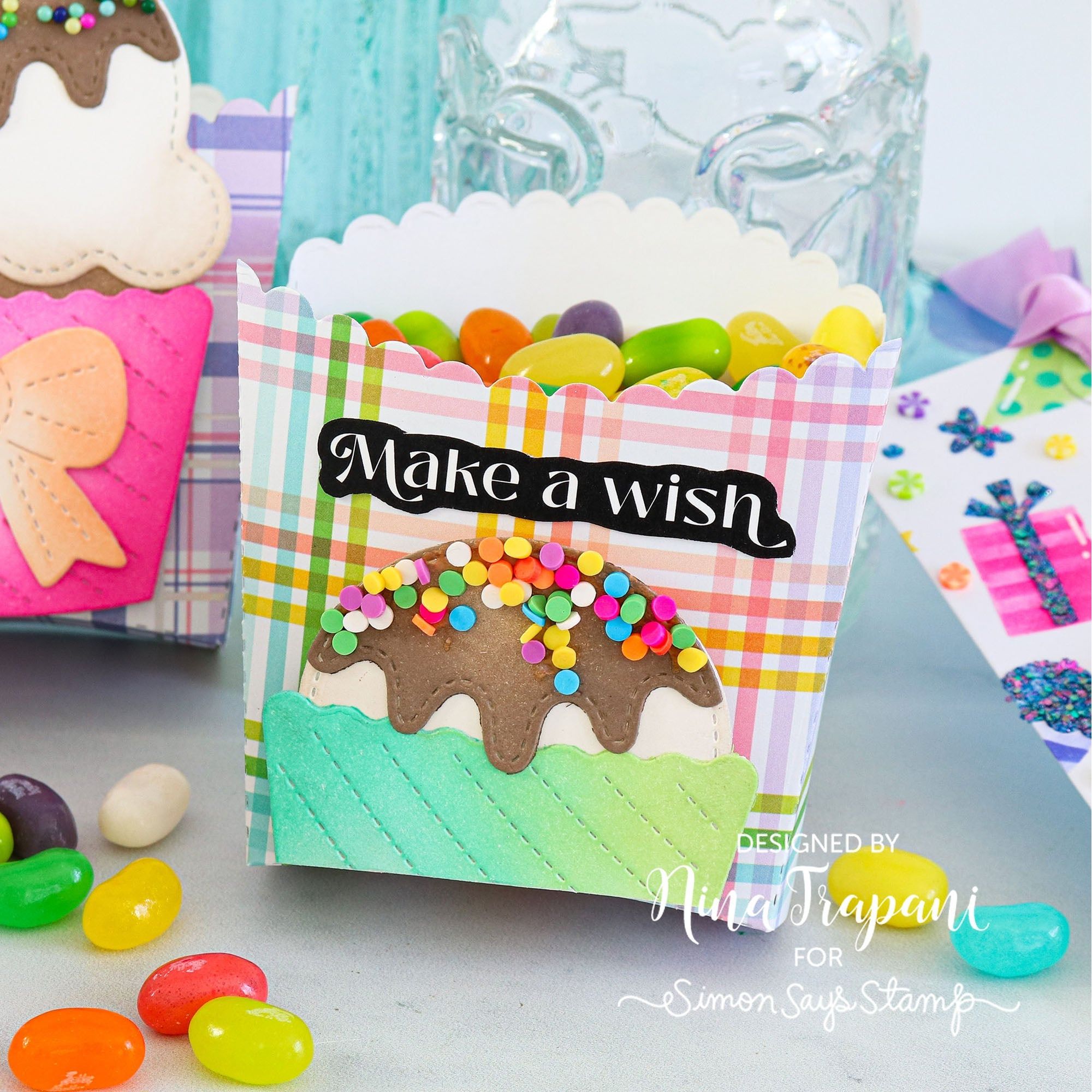 Pretty Pink Posh Bright Rainbow Clay Confetti make a wish
