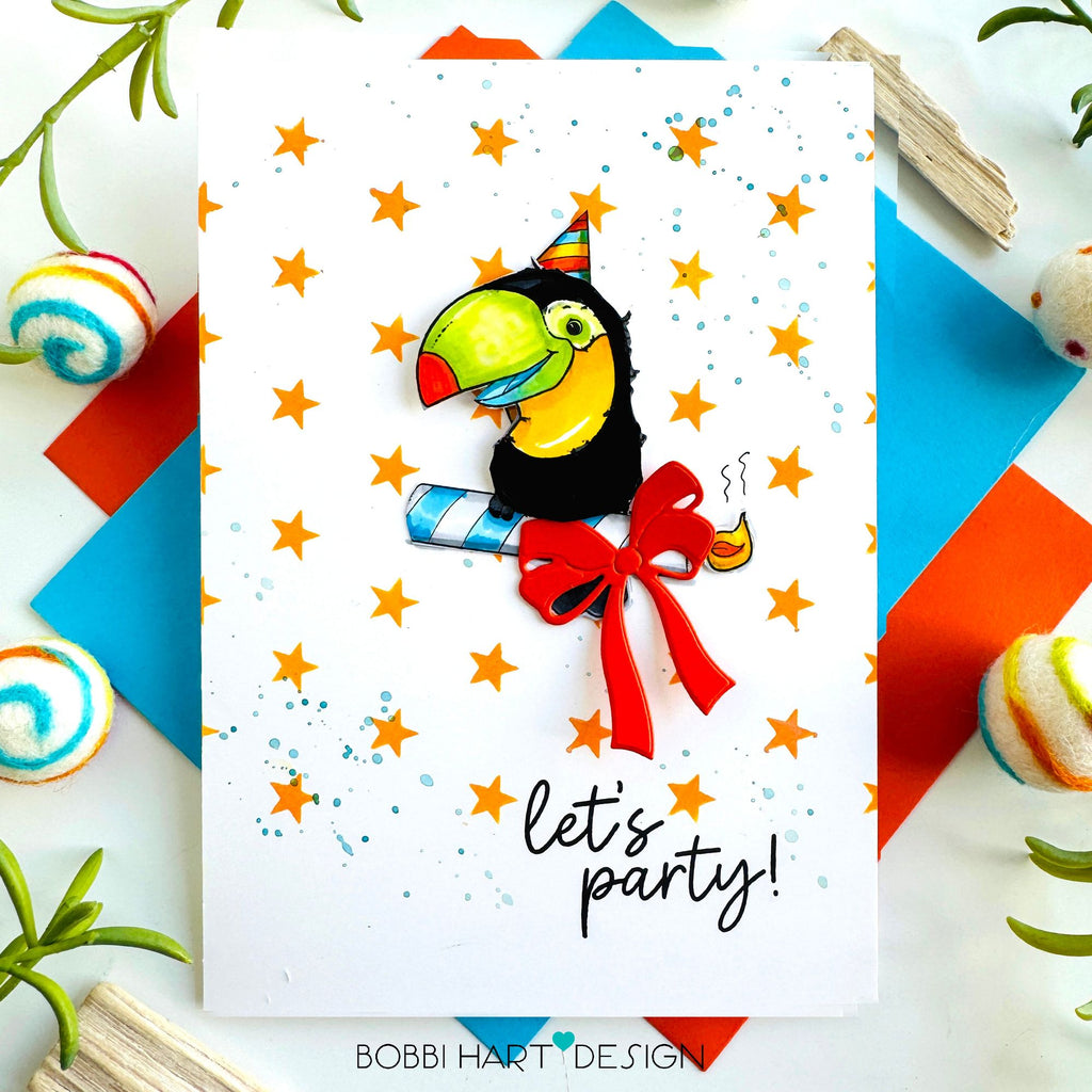 Simon Says Stamp Pretty Bows 2 Wafer Dies 1339sd STAMPtember Birthday Card
