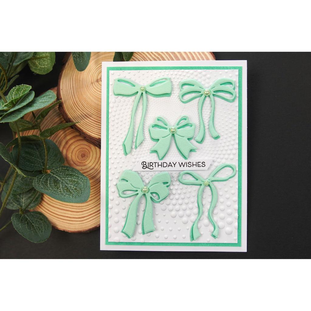 Simon Says Stamp Pretty Bows 2 Wafer Dies 1339sd STAMPtember Birthday Card