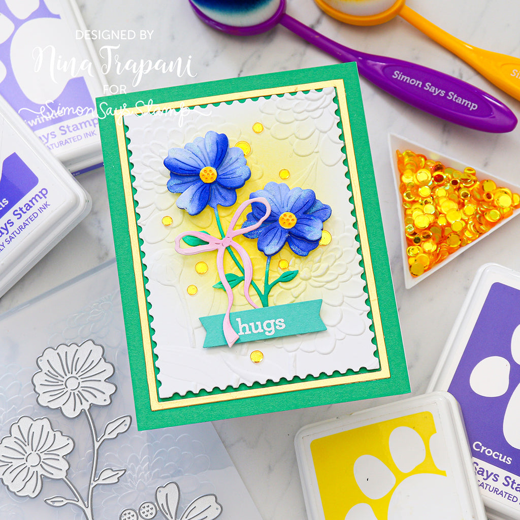 Simon Says Stamp Pretty Bows 2 Wafer Dies 1339sd STAMPtember Hugs Card | color-code:ALT02