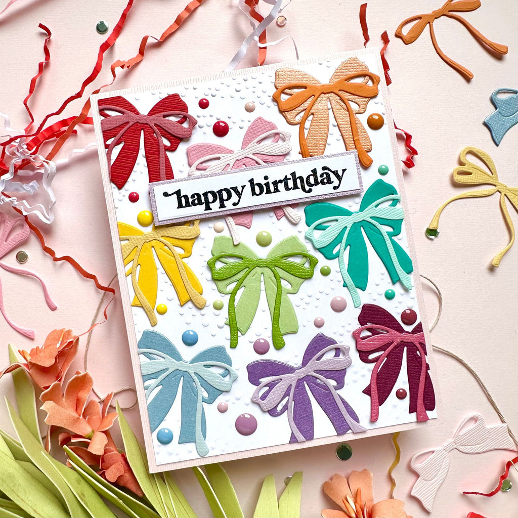 Simon Says Stamp Pretty Bows Wafer Dies 1238sd Birthday Card
