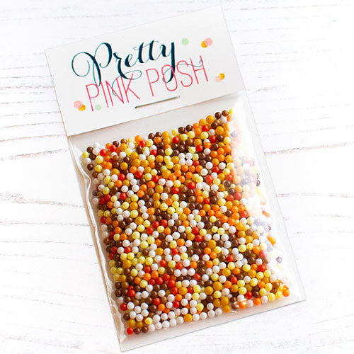 Pretty Pink Posh Autumn Glass Shaker Beads