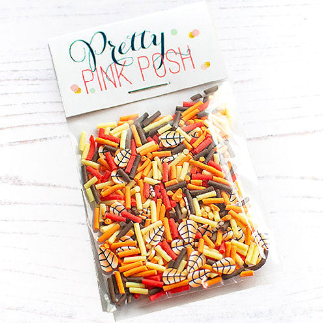 Pretty Pink Posh Autumn Woods Clay Confetti