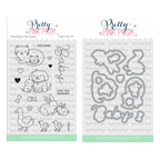 Pretty Pink Posh Baby Animals Clear Stamp and Die Set