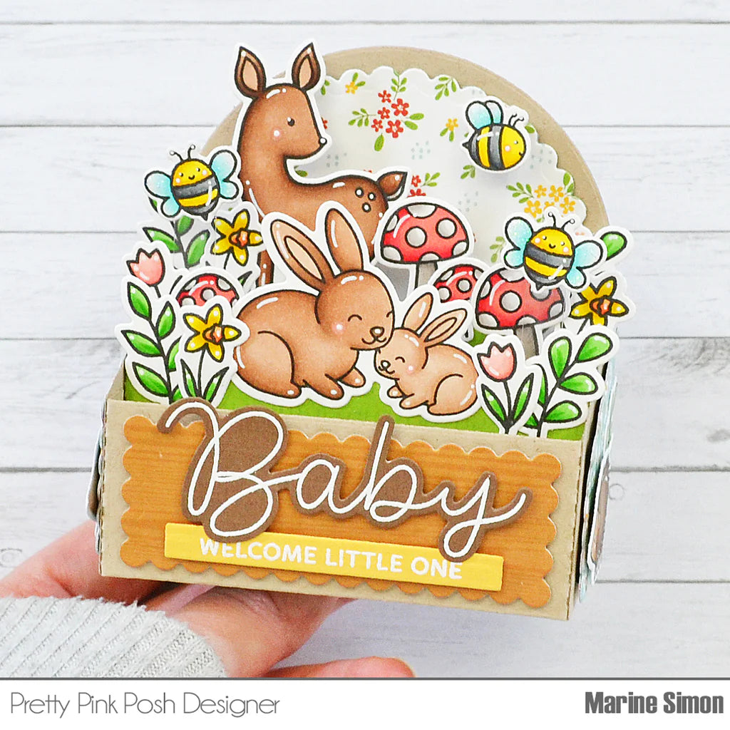Pretty Pink Posh Baby Animals Dies flowers