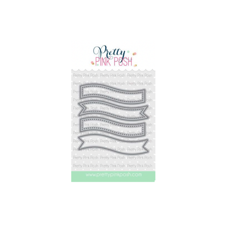 Pretty Pink Posh Banner Greetings 1 Dies