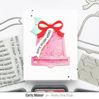 Pretty Pink Posh Banner Greetings 1 Dies shaker card