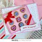 Pretty Pink Posh Banner Greetings 2 Dies chocolates