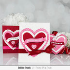 Pretty Pink Posh Banner Greetings 2 Dies hearts