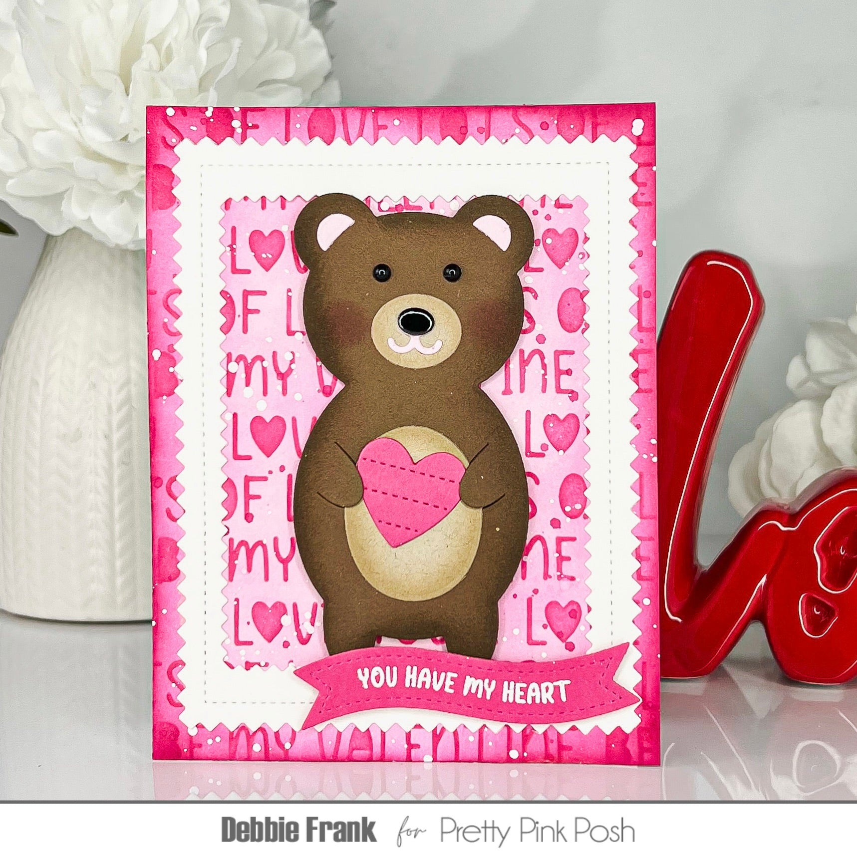 Pretty Pink Posh Banner Greetings 2 Dies my heart | color- code:ALT01