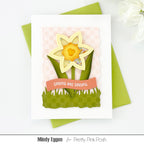 Pretty Pink Posh Banner Greetings 3 Dies flower shaker card
