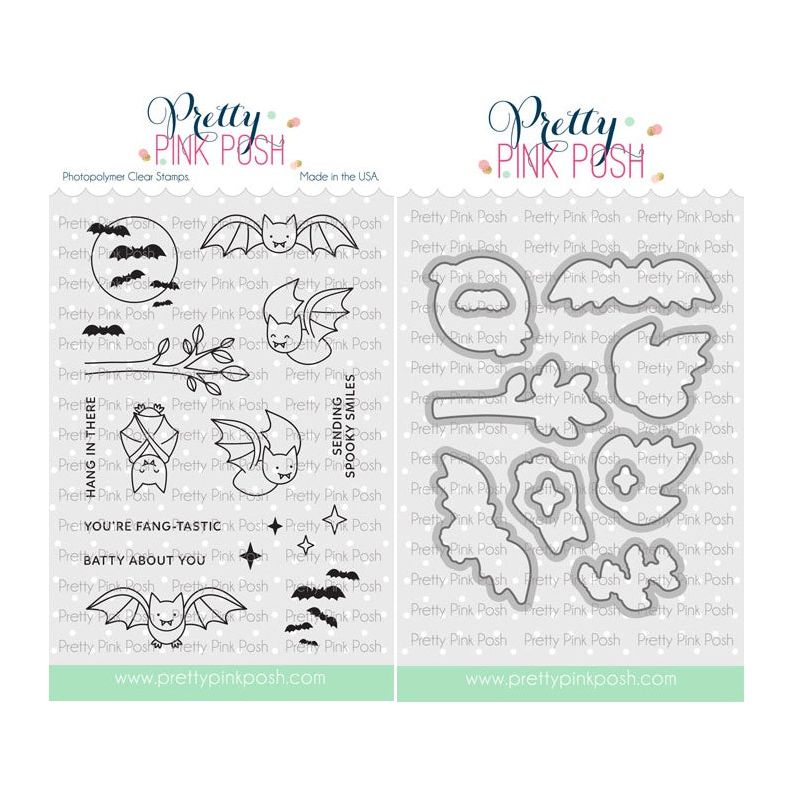 Pretty Pink Posh Batty About You Clear Stamp and Die Set*