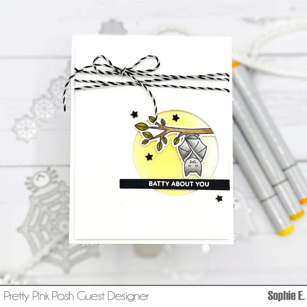 Pretty Pink Posh Batty About You Clear Stamps*