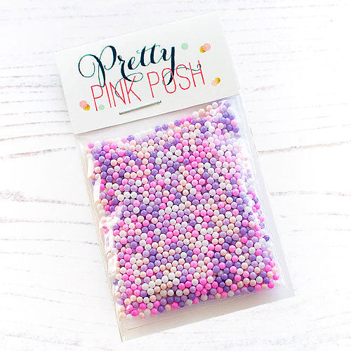 Pretty Pink Posh Be Mine Glass Shaker Beads