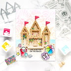 Pretty Pink Posh Beach Fun Clear Stamp and Die Set the beach | color-code:ALT01