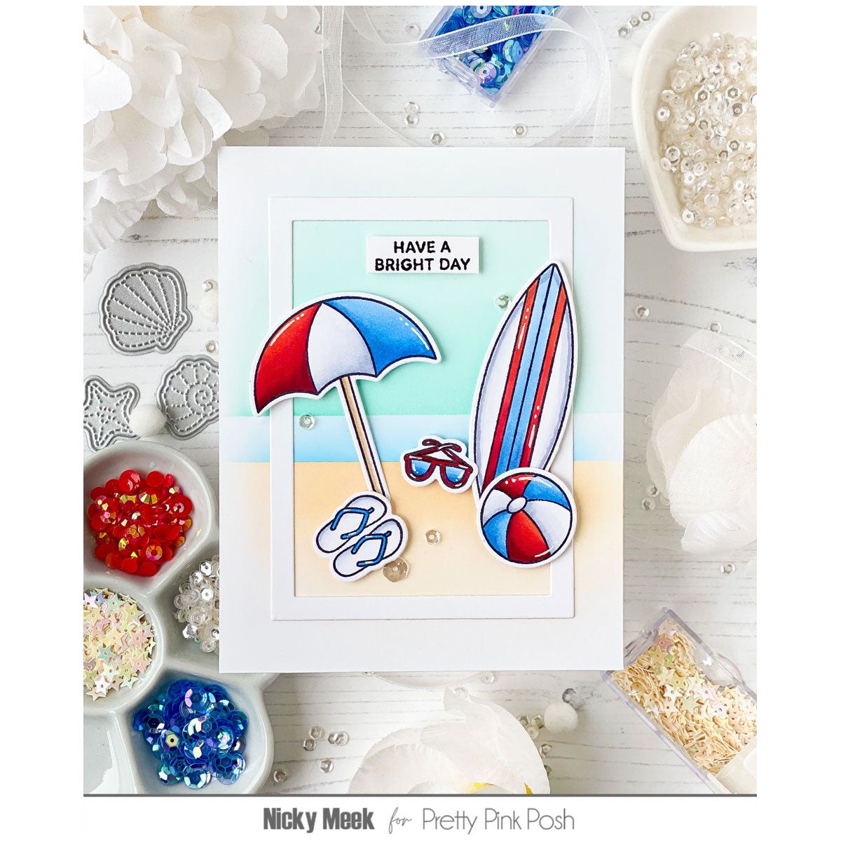 Pretty Pink Posh Beach Fun Dies sunglasses