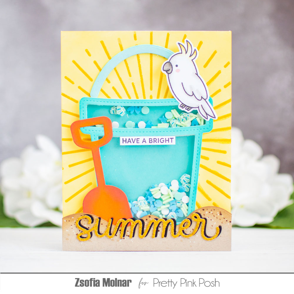 Pretty Pink Posh Beach Town Clay Confetti parrot