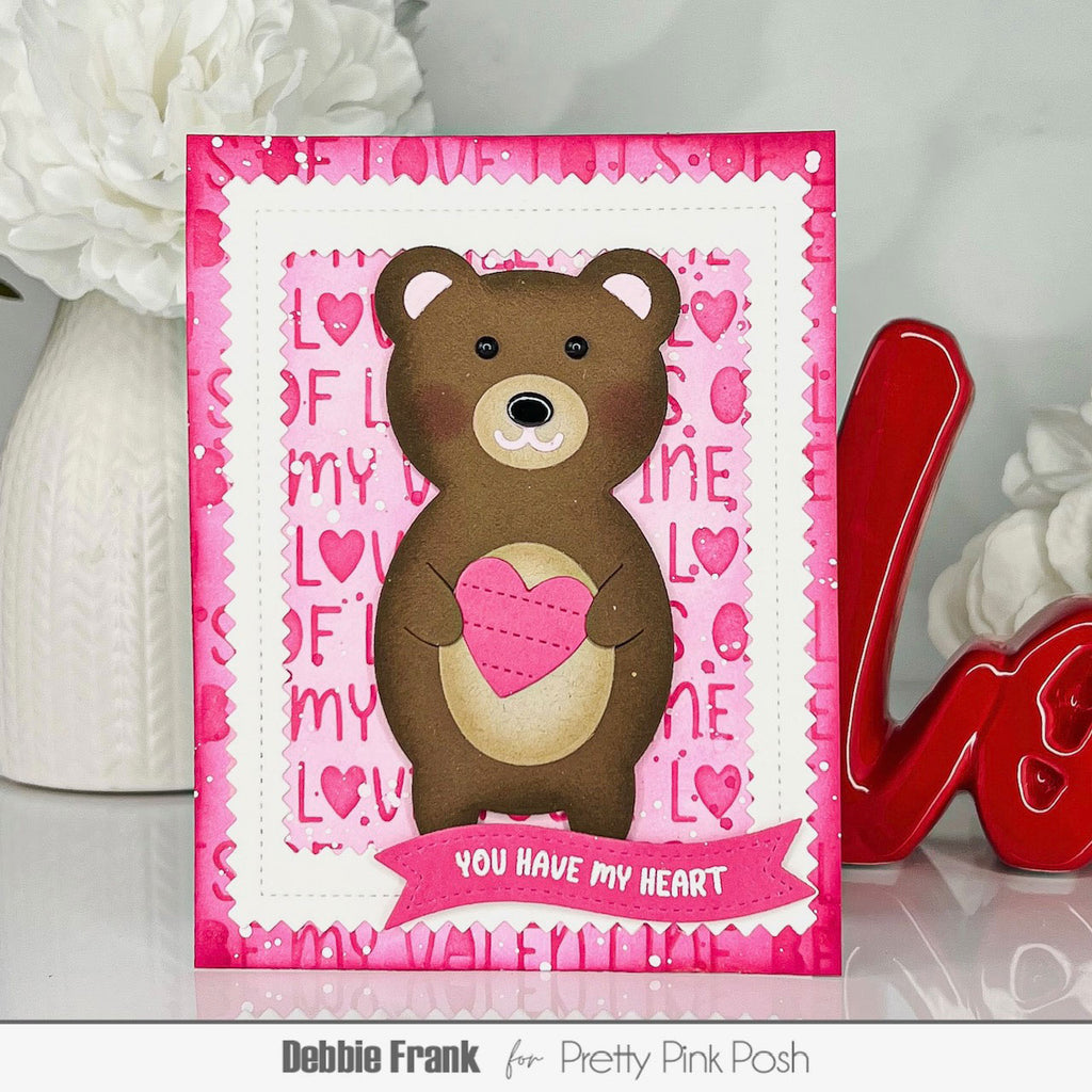 Pretty Pink Posh Bear Holder Dies pink | color-code:ALT01