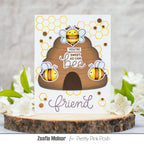Pretty Pink Posh Bee Additions Clear Stamps sweet friend
