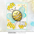 Pretty Pink Posh Bee Shaker Dies blue wings