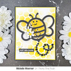 Pretty Pink Posh Bee Shaker Dies white daisies