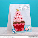 Pretty Pink Posh Big Christmas Cupcake Dies gold star
