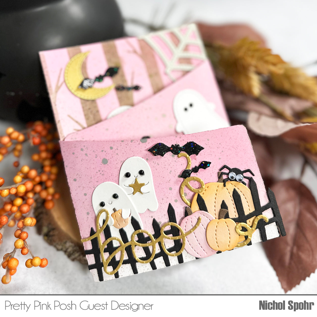 Pretty Pink Posh Big Halloween Cupcake Dies boo | color-code:ALT03