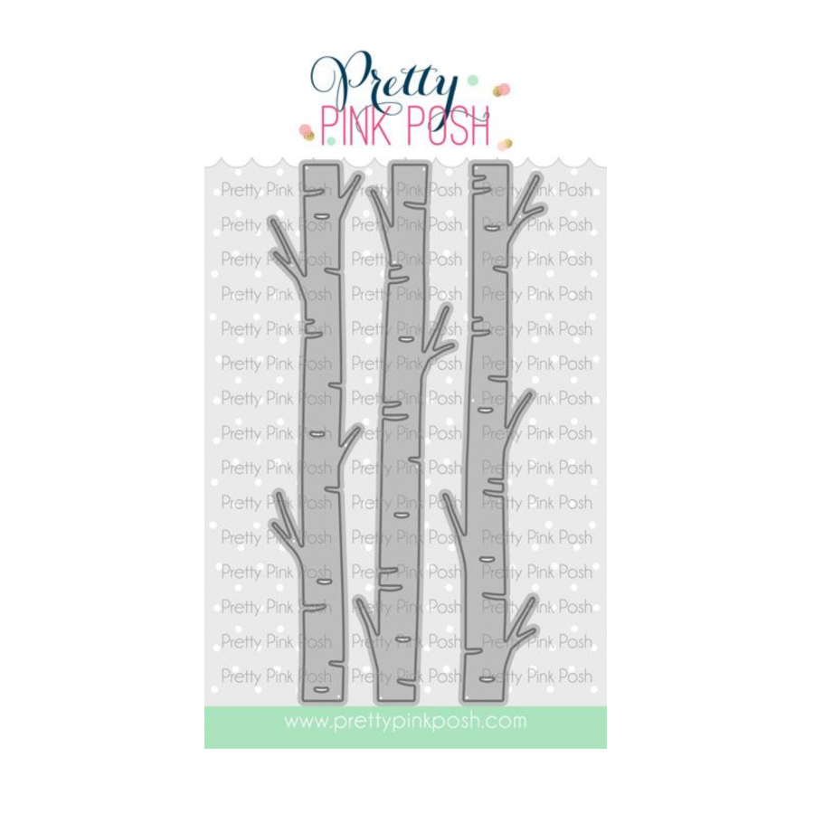 Pretty Pink Posh Birch Trees Dies