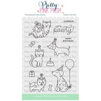 Pretty Pink Posh  Birthday Dogs and Cats Clear Stamp and Die Set product image 1