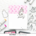 Pretty Pink Posh  Birthday Dogs and Cats Clear Stamp cute cat