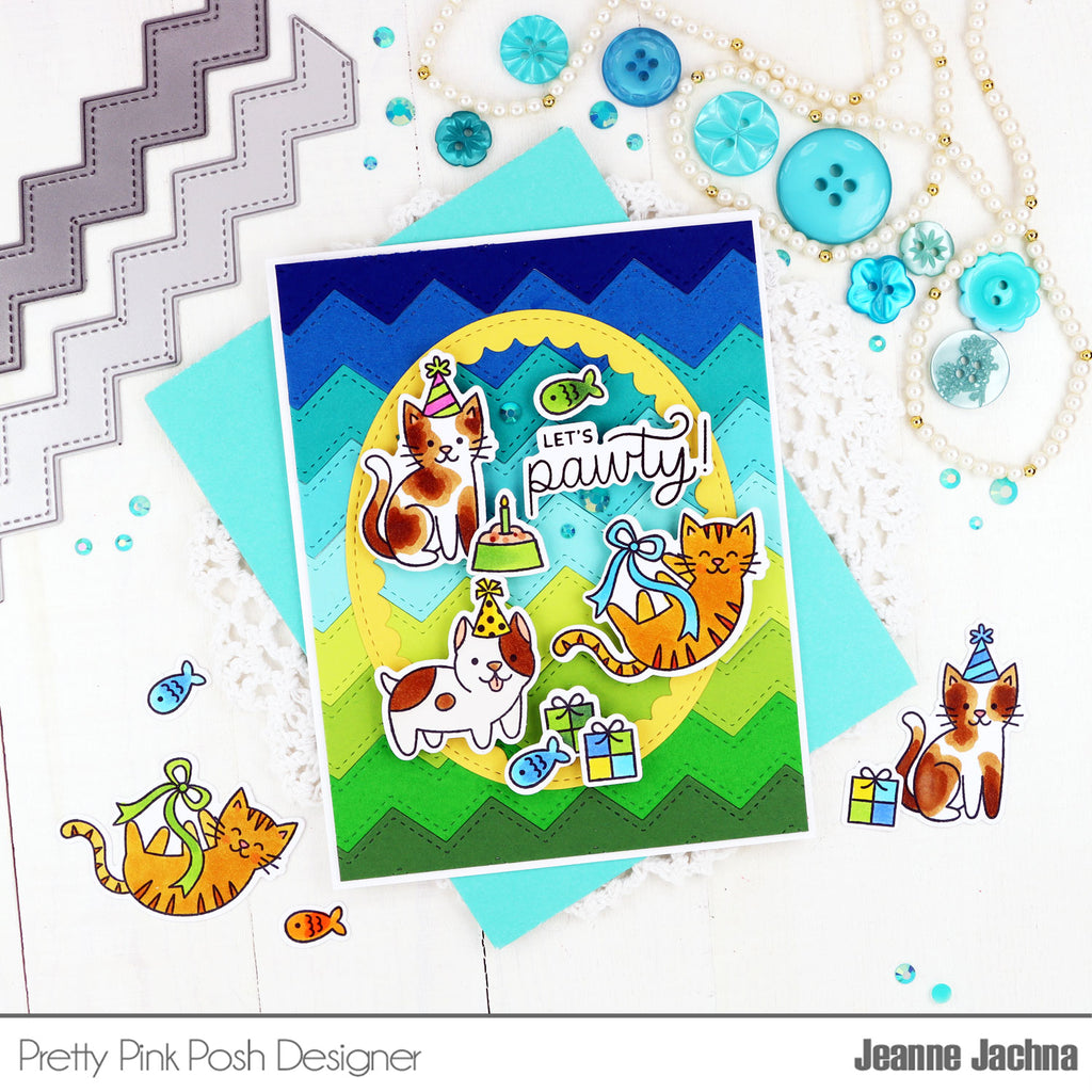Pretty Pink Posh Birthday Dogs and Cats Dies lets party