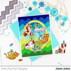 Pretty Pink Posh Birthday Dogs and Cats Dies lets party