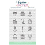 Pretty Pink Posh Birthday Icons Clear Stamp and Die Set product image 1