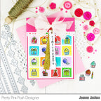 Pretty Pink Posh Birthday Icons Clear Stamps big bow