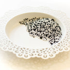 Pretty Pink Posh Black Tie Glass Shaker Beads image 1