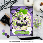 Pretty Pink Posh Boo Crew Clay Confetti spooky wishes shaker card