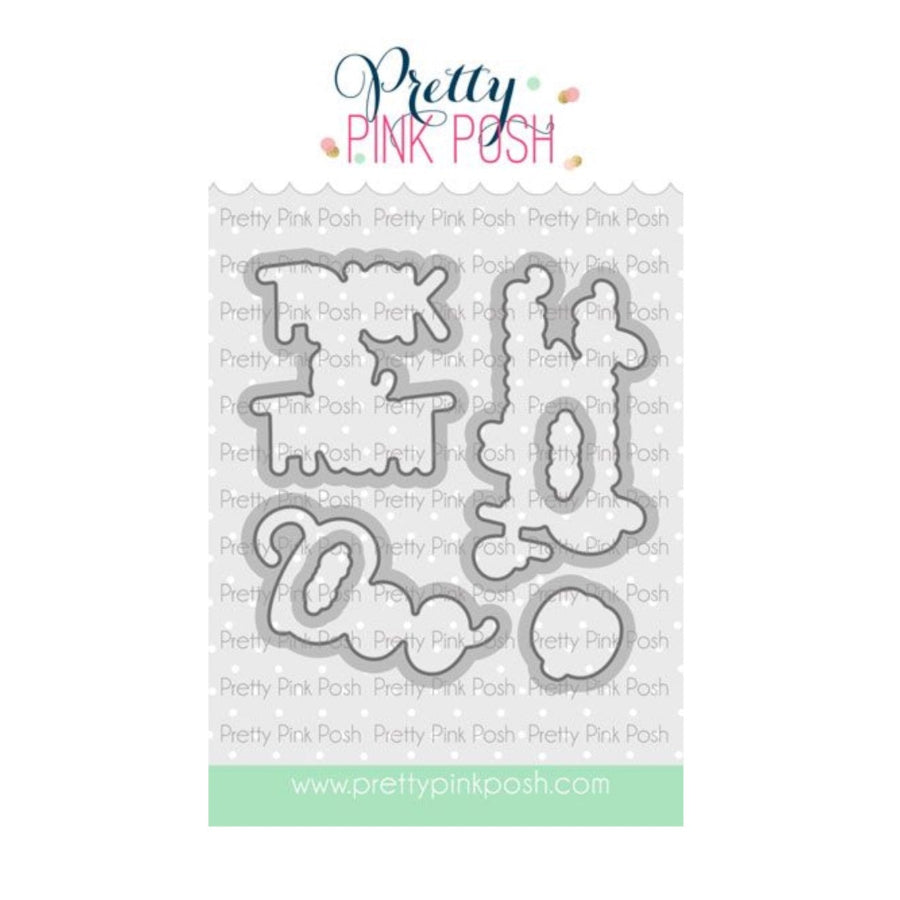 Pretty Pink Posh Boo Greetings Clear Stamp and Die Set product image 2